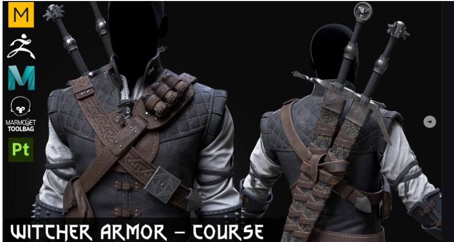 Artstation – Course – Witcher Manticore Armor Set