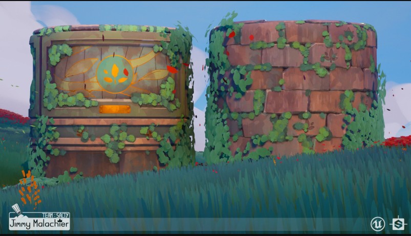 Artstation – Handpaint/Ghibli style Texture with Substance Designer