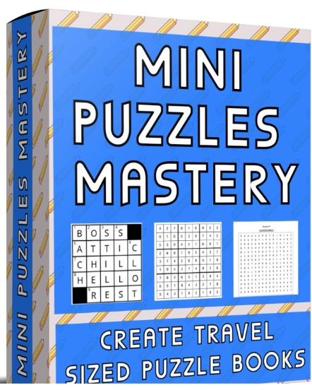 Mini Puzzles Mastery – Increase Royalties With Mini Sized Puzzle Books!