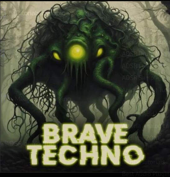 Skull Label Brave Techno