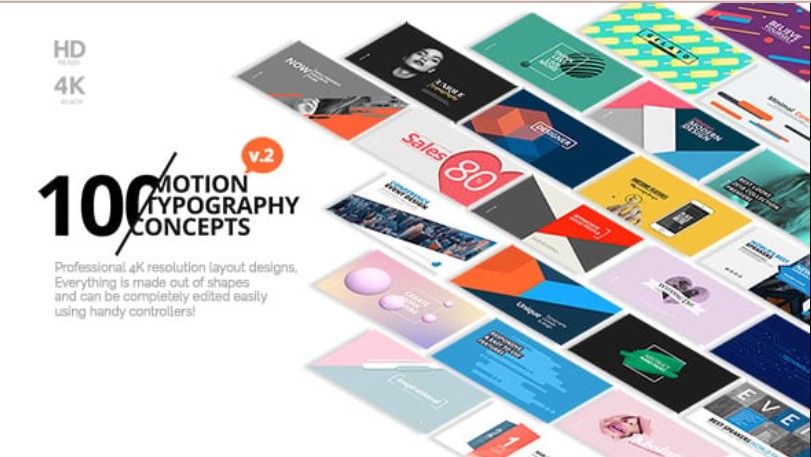 Videohive 100 Motion Typography Concepts