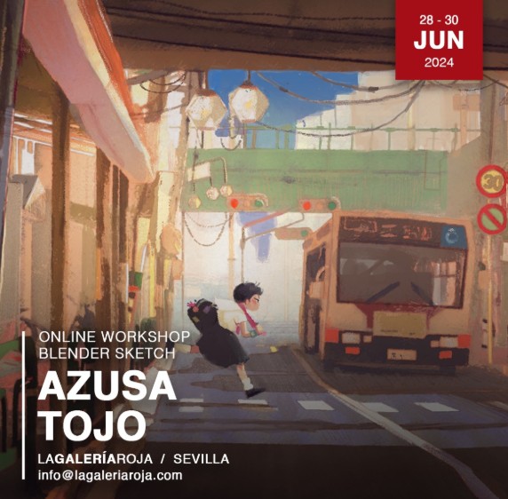 Azusa Tojo – Sketching in Blender