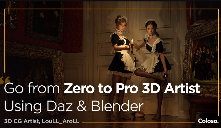 Coloso – 30 Days from 0 Skill to Pro 3D Artist with Daz & Blender