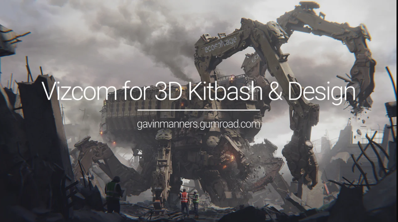 Gumroad – Vizcom for 3D Kitbash & Design