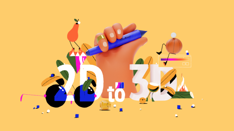 Motion Design School – 2D to 3D with Cinema4D