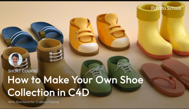 Patata School – How to Make Your Own Shoe Collection in C4D