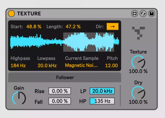 ELPHNT Texture Max for Live Device