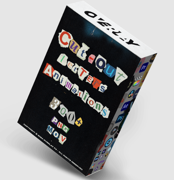 Overlay FX – Cut-Out Letters Animations Pack