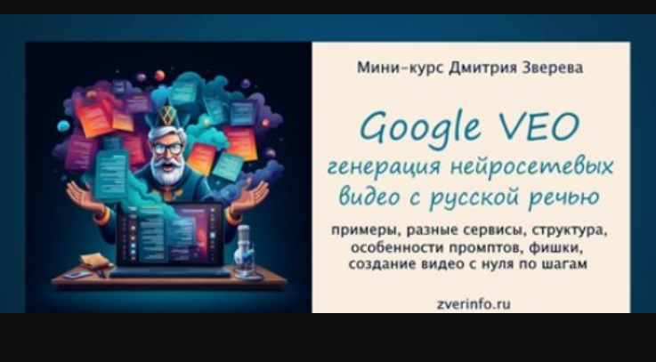 Dmitry Zverev – Amazing Neural Network Videos Google Veo. Tariff Mini-course on Veo video