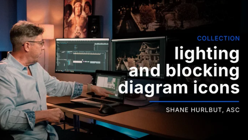 Filmmakers Academy – Lighting and Blocking Diagram Icons
