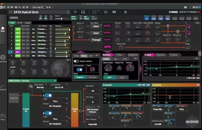 Yamaha Expanded Softsynth Plugin for MONTAGE M