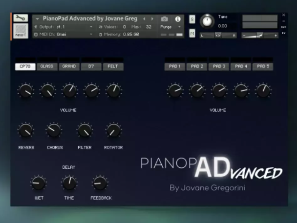 GSamples PianoPad Advanced KONTAKT