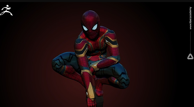 Libel Academy – Traje Hardsurface en ZBrush – Iron Spider 
