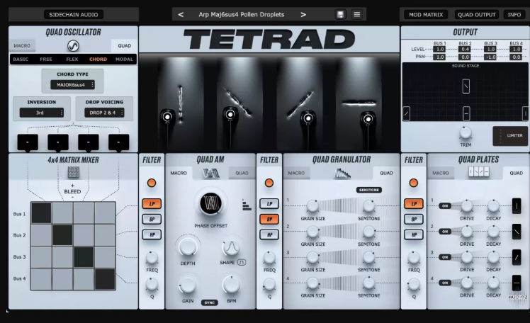 Physical Audio Tetrad 
