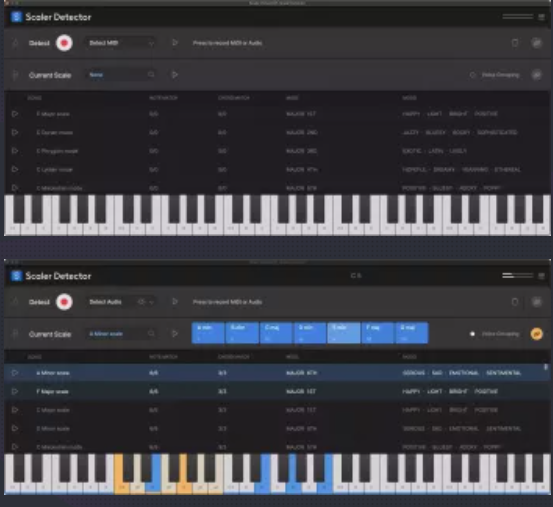 Scaler Music Scaler Detector