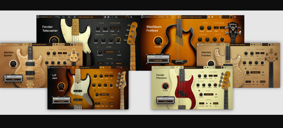 Tracktion Software Dan Dean Essential Bass Factory Content V2